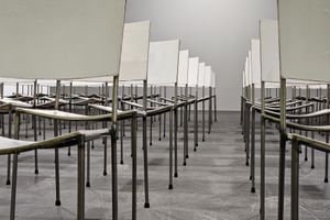 [Franz West][0], _100 Stühle (100 Chairs)_ (1998). Art Basel Unlimited 2023 (15–18 June 2023). Courtesy Ocula. Photo: Charlie Hui, Viswerk.


[0]: https://ocula.com/artists/franz-west/